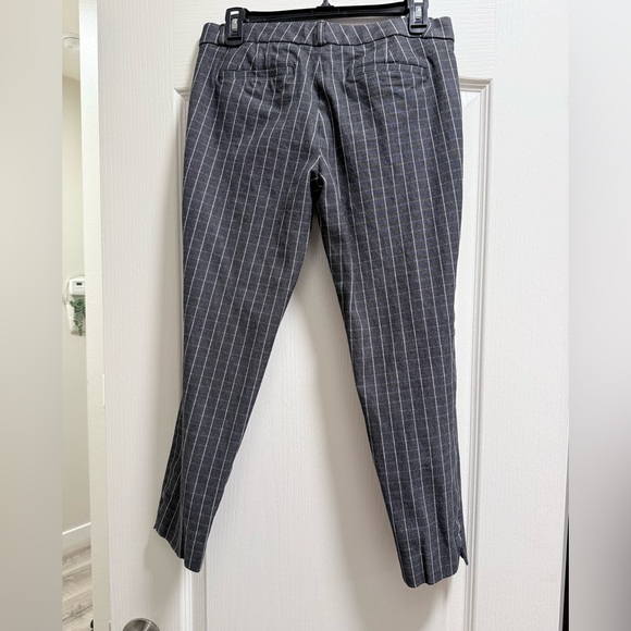 Banana Republic Women’s Charcoal Checked Pants Size 6 - Picture 3 of 11